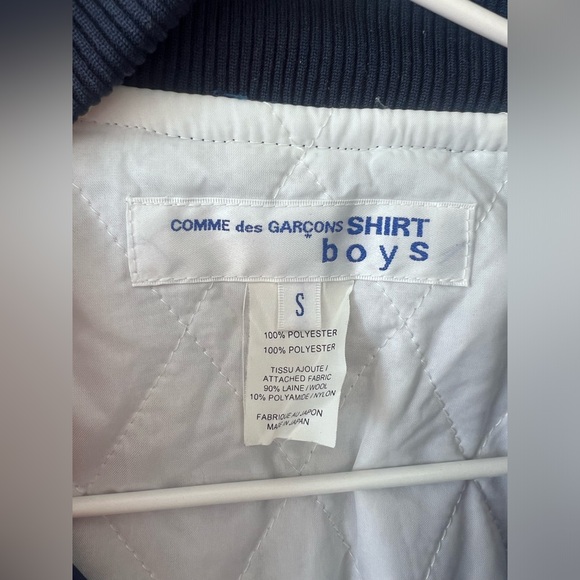 Comme des Garçons shirt boys CDG varsity bomber satin jacket - Picture 2 of 9